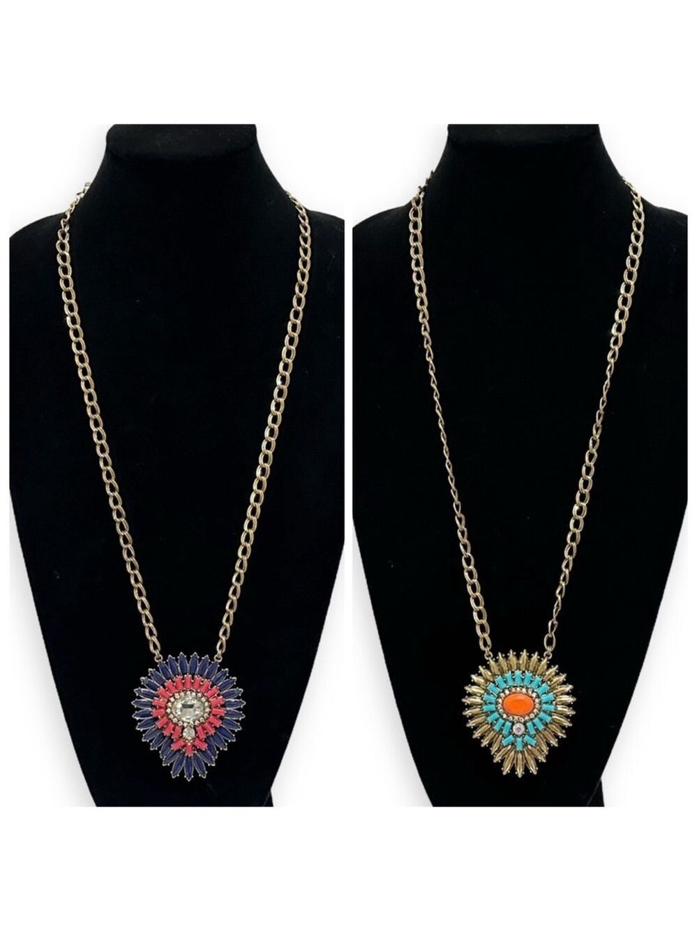 PREMIER DESIGNS | Reversible 2-n-1 Long Bold Pendant Necklace | NWT